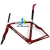 PINARELLO-DOGMA-2-Road-bike-carbon-fiber-integrated-frame+fork+seatpost+headset+clamp-Red-
